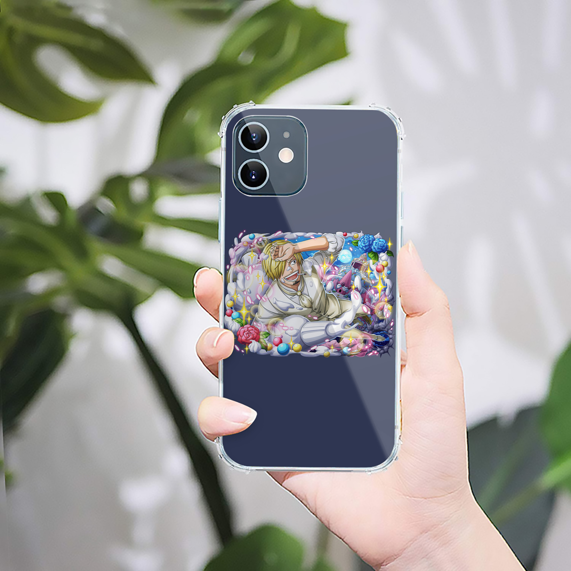 （画像用） ワンピース サンジ ONE PIECE Sanji 【iPhone 12シリーズ対応】透明スマホケース（クリアソフトケース）